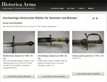 Tablet Screenshot of historica-arma.com